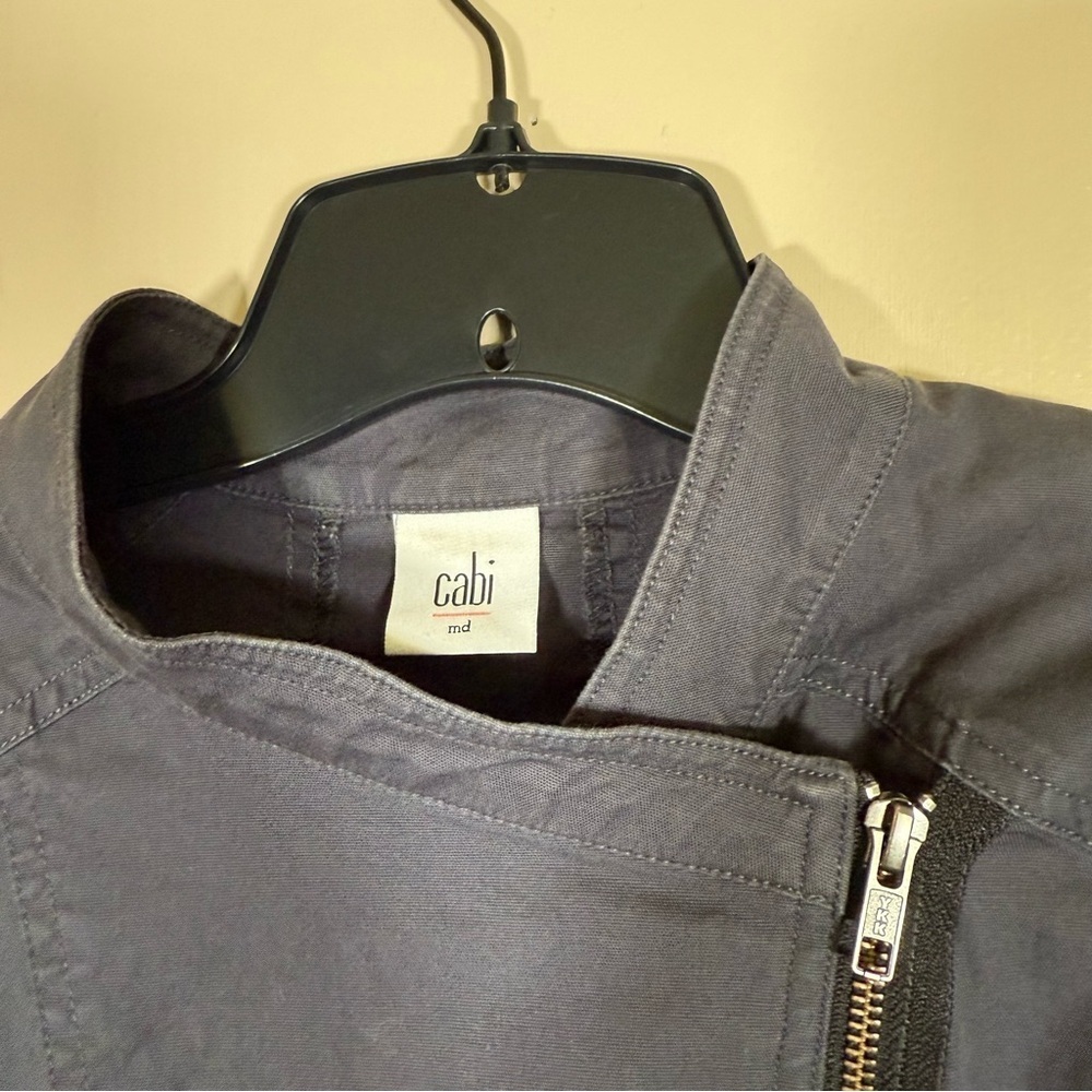CAbi 3023 Twilight Moto Jacket Charcoal Gray Size Medium - Picture 7 of 9